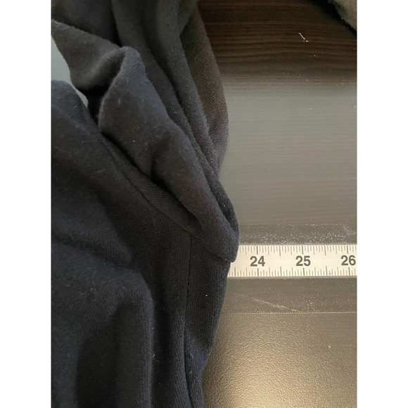 All Saints Womens Dahlia Sweat Open Cardigan Size Medium Black Zip Collar Grunge - Picture 5 of 7